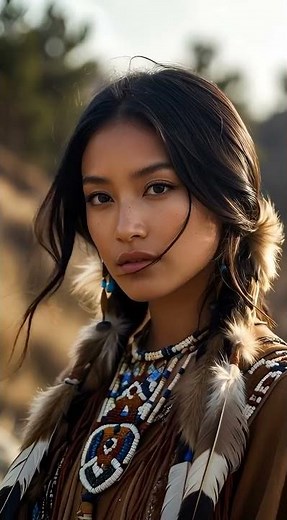 Young Beautiful Native American Woman - Indigenous people #indegeneouspeople #nativeamerican