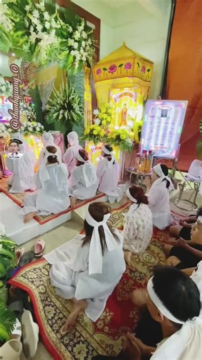 Engaging Religious Ceremony with Beautiful Decorations