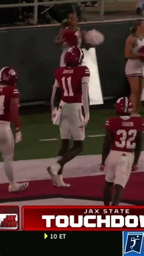 Caden Creel with a pass completion to Deondre Johnson for a 38-yard Touchdown vs. Middle Tennessee B