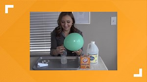 Inflate a balloon using chemistry in this at-home experiment
