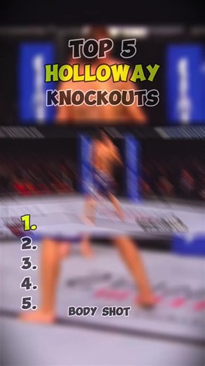 #top5 #holloway #ufc326 #max #knockouts