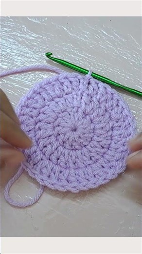 double crochet in rounds for beginners #crochet #shorts