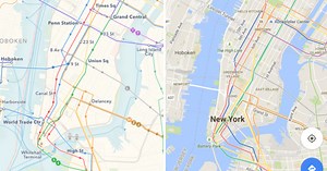 Side-by-side: How Apple's new Transit directions compare to those in Google Maps
