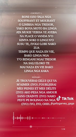 Gally Garvey iyo: Clip Officiel et Paroles