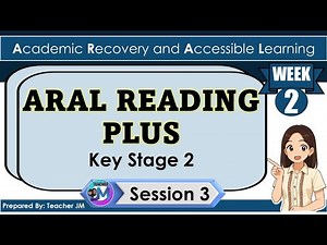 ARAL READING PLUS WEEK 2 SESSION 3 ARAL PROGRAM KEY STAGE 2