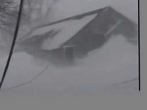 Extreme Prairie Blizzard Whiteout with Hurricane Force Wind Gusts in Tundra Conditions