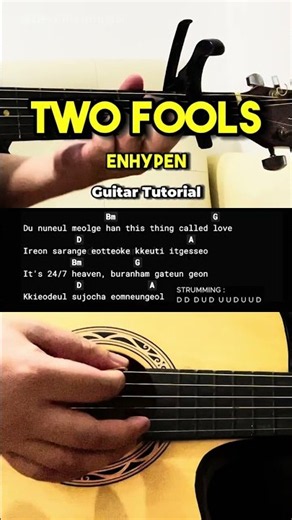 | Easy Guitar Tutorial For Beginners (CHORDS & LYRICS) #guitarlesson #shorts