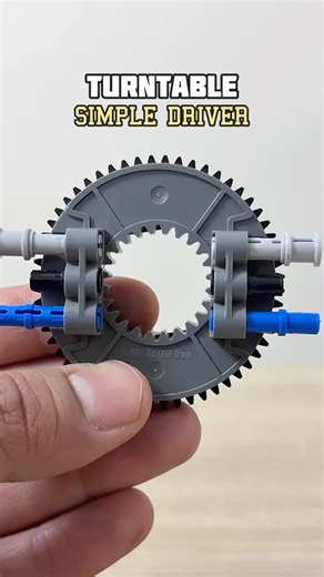 Turntable Simple Driver #lego #legotechnic #mechanical #mechanism