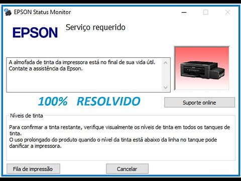 RESET IMPRESSORA EPSON L120 METODO 100%