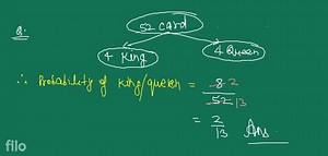 When card is drawn from a pack of 52 cards. Find the probabilit... | Filo