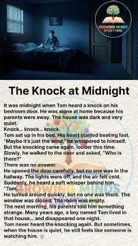 👻 The Knock at Midnight | Short Ghost Story | English Reading Practice