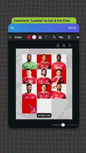 LineUp Canva template ( Free )