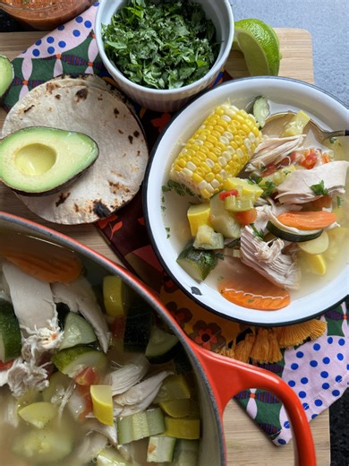 Celebrating the World Flavors Festival with vibrant Hispanic-inspired cuisine, this Sopa de Pollo by @la_cozy_casita makes for a delicious supper. Simple to prepare and even easier to enjoy, it's the perfect cozy chicken soup to try!​ https://www.harristeeter.com/r/Sopa-de-Pollo-mexican-chicken-soup/4c65cb21-6974-4d0e-afc1-1c39481de849 | Harris Teeter