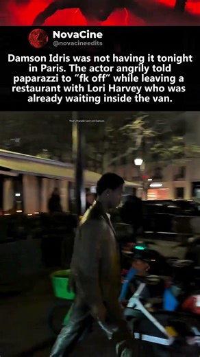 Damson Idris Snaps at Paparazzi While Leaving With Lori Harvey in Paris #damsonidris #loriharvey