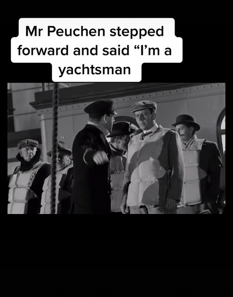 The man who climbed down the edge of the ship #Tigerpigdance #titanic #storysofthetitanic #fyp #yachtsman