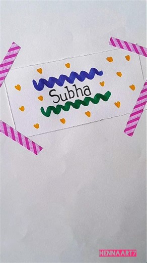 Creative Name Decoration Ideas 💛 Aesthetic Name Art for Beginners