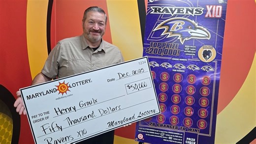 Maryland man's stocking stuffer results in $50K Lottery win