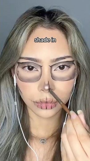 skeleton makeup tutorial for halloween #makeuptutorial