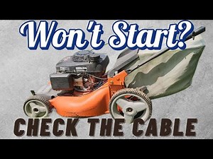Husqvarna Mower - Control Cable Replacement