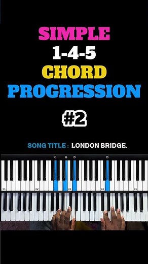 SIMPLE 1 4 5 CHORDS No 2 #pianotutorial #pianocover #pianolessons