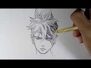 How to draw Kawaki Otsutsuki mode "Using Only 1 PEN" - Boruto