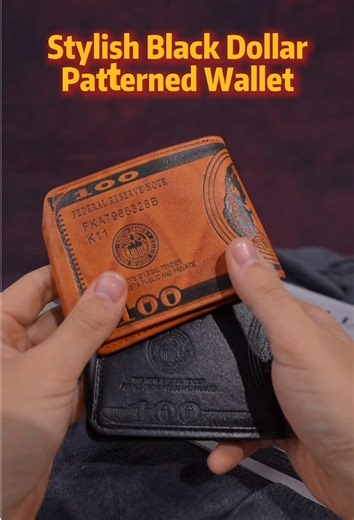 Stylish Dollar Pattern Wallet for Everyday Adventures