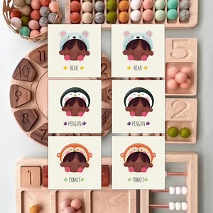 Printable Educational Memory Card Game – Inclusive Faces Dressed as Animals - Etsy UK