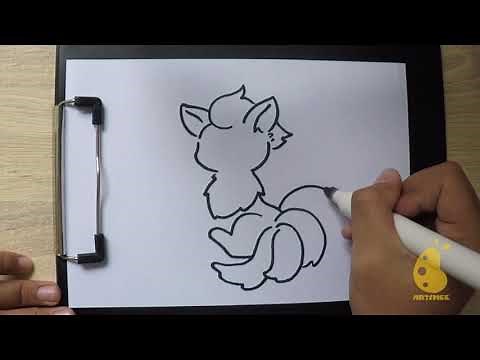 How to Draw nine tailed fox ( EASY Step by Step )