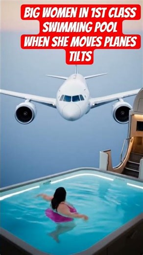 excuse me: big woman swims left 787 goes left an do on an do forth...#travelblog