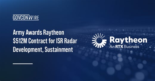 Army Awards Raytheon $512M SAR/MTI Radar Contract