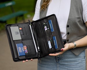 Engraved Leather Document Holder Traveller's Document Folder Important Document Case Gift for Traveller Personalized Leather Portfolio - Etsy