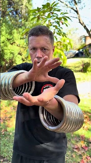 Tai Chi Yin Yang Iron Ring Training for Dantian Power Development #kungfu #martialarts