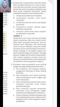 IPS SOSIOLOGI KELAS 10A BAB 1 ASESMEN 2 HAL. 12-14 PR INTAN PARIWARA