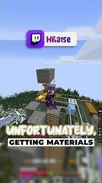 GETTING ALL THE MATERIALS FOR THE REDSTONE FACTORY #minecraft