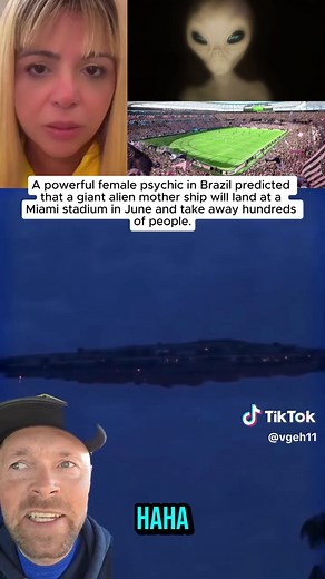 A powerful female psychic in Brazil predicted that a giant alien mother ship will land at a Miami stadium in June and take away hundreds of people. #nasa #ufo #aliens #science #breakingnews