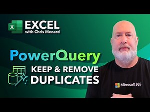 PowerQuery in Excel: Keep and Remove Duplicates PT.3