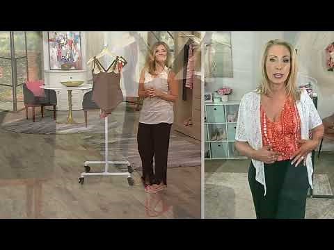 Susan Graver Soleil Wrap Front Swimsuit with Ring Detail on QVC