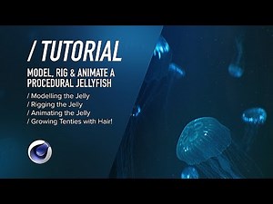 C4D TUTORIAL | Bioluminescent Jellyfish PT1 | Modelling, Rigging & Animating [Cinema 4D]