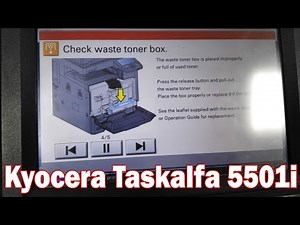 Check Waste Toner Box | Kyocera Taskalfa 3501i 4501i 5501i(SOLVED) | For Emergency Solution Only