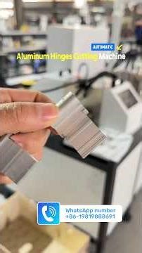 Aluminum Hinges Automatic Cutting Machine, Aluminum Hinges Automatic Making Machine #aluminumhinge