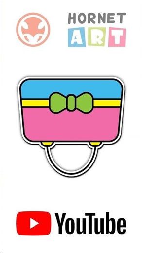 👛 How to Draw Bow Purse