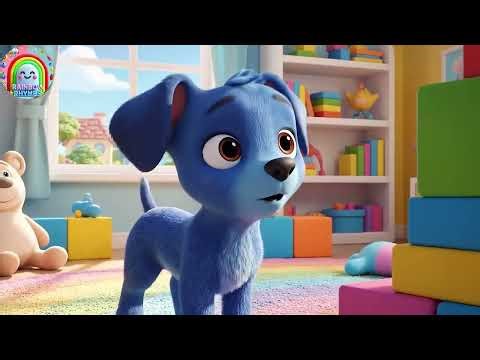 El Perrito Azul No Encuentra su Mantita para Dormir | Rima Infantil para Niños
