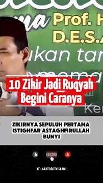 10 Dhikr for Ruqyah: Here's How #islamicstudy #uas #sermon