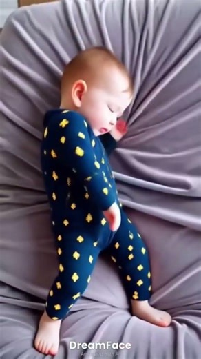 cute baby dancing on bed #dj #music
