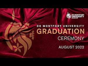 DMU August Graduations 2022: Tuesday 23 August 6:30pm