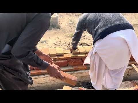 Brick & Plaster Modeling Design on Shuttering | Construction ASMR