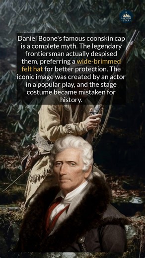 Daniel Boones famous coonskin cap is a complete myth from a theatrical play. #historyfacts #didyouknow #americanhistory | Ancient Star