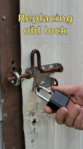 DIY Shed Security How to Replace a Padlock Step by Step #shorts #diy #lock #shed #howto