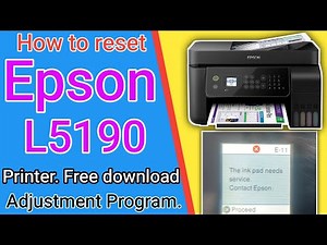 E-11 ink pad needs service.contact Epson.Free Epson L5190 Resetter Download 100% Adjustment Program.