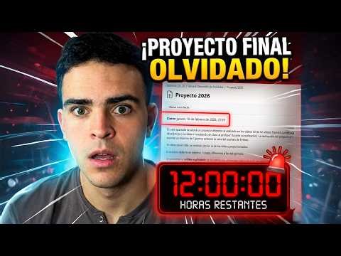 Tengo 12 HORAS para aprobar este proyecto de Python (o suspendo)
